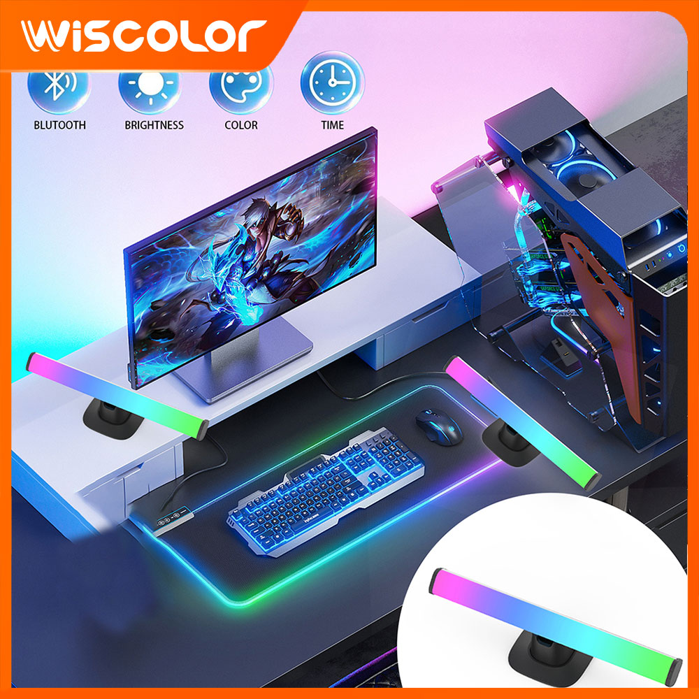 Desk Setup With Tv - Barre lumineuse à LED RGB, configuration