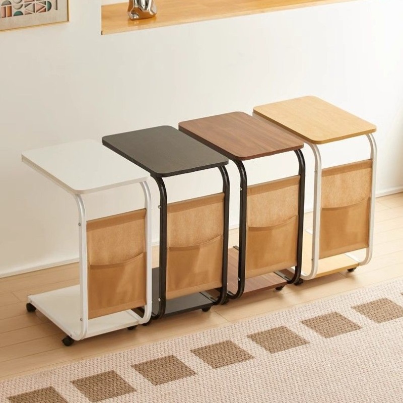 Desk Setup Minimalist - Table d'appoint mobile pour plusieurs chambres,