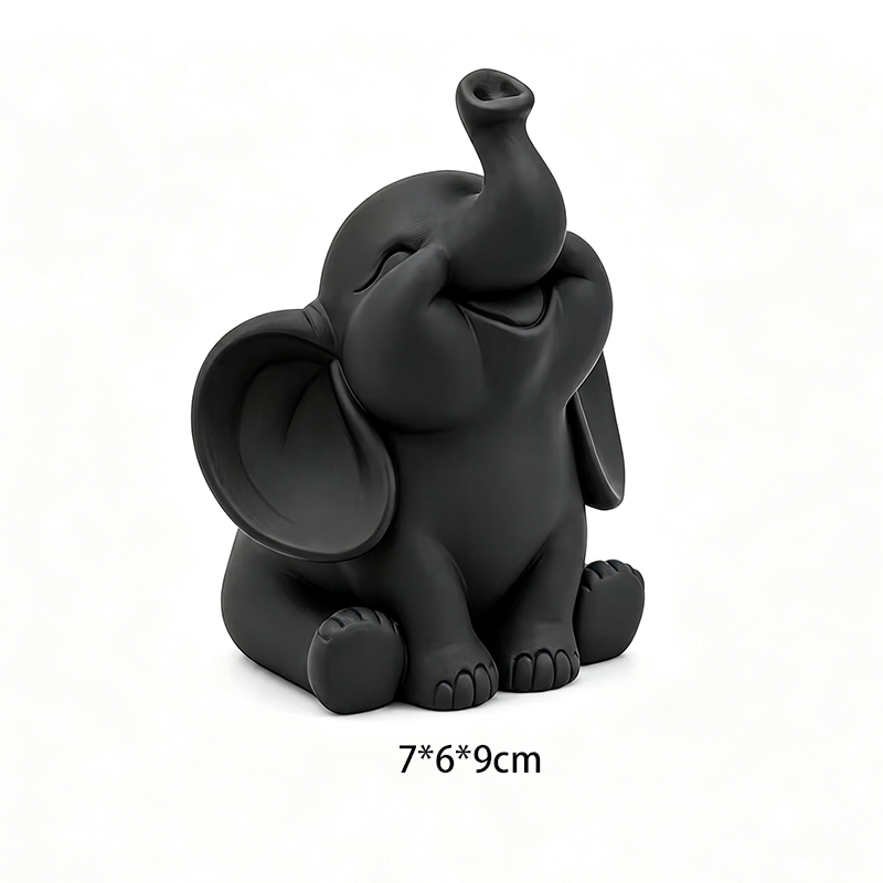 Figurine d'éléphant bébé assis - Desk Setup Minimalist avis et prix