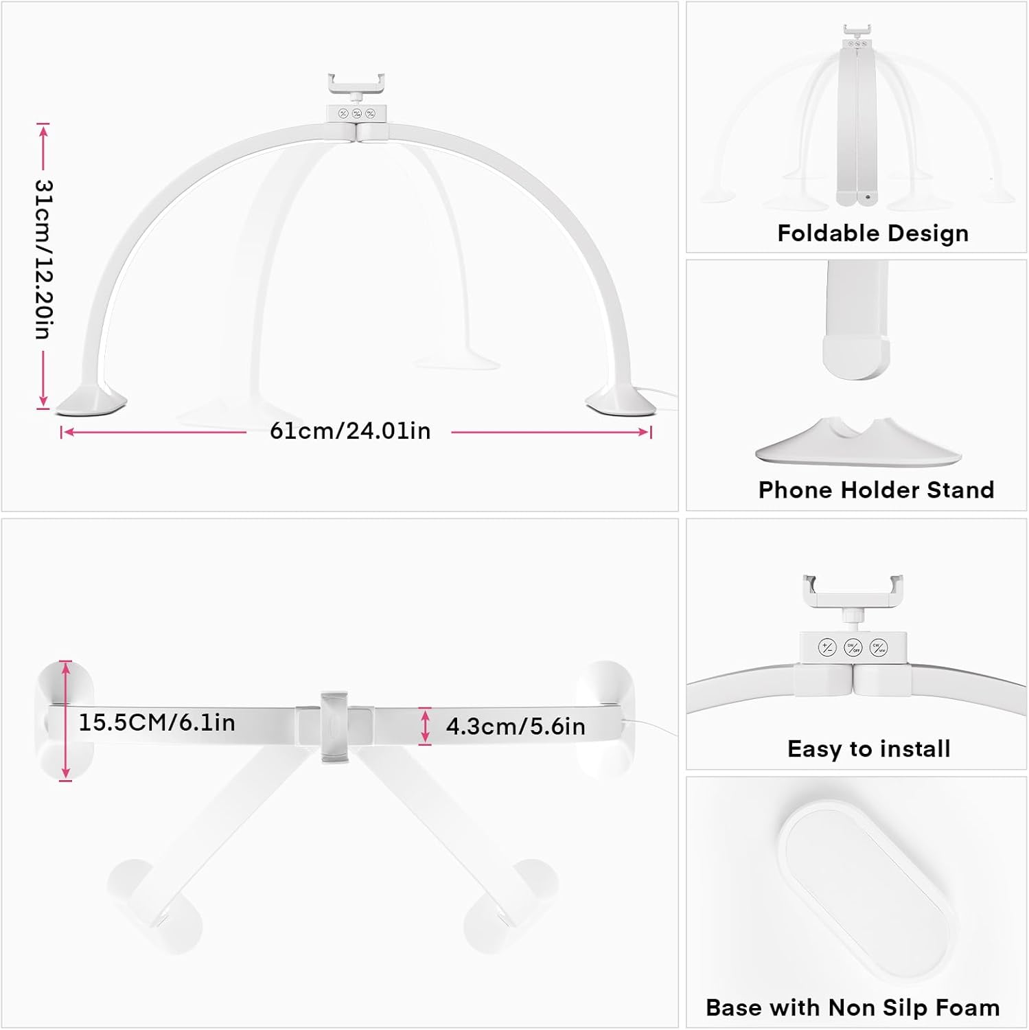 Demi-lune lumière en forme de  - Desk Setup Lamp avis et prix
